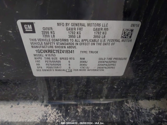 Chevrolet Silverado 1500 1lt 2014 1GCVKREC7EZ418341 Image 9