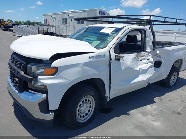 2020 Chevrolet Silverado 1500 4wd Regular Cab Long Bed Wt მანქანა იყიდება აუქციონზე, vin: 3GCNYAEF4LG230691, აუქციონის ნომერი: 39554671