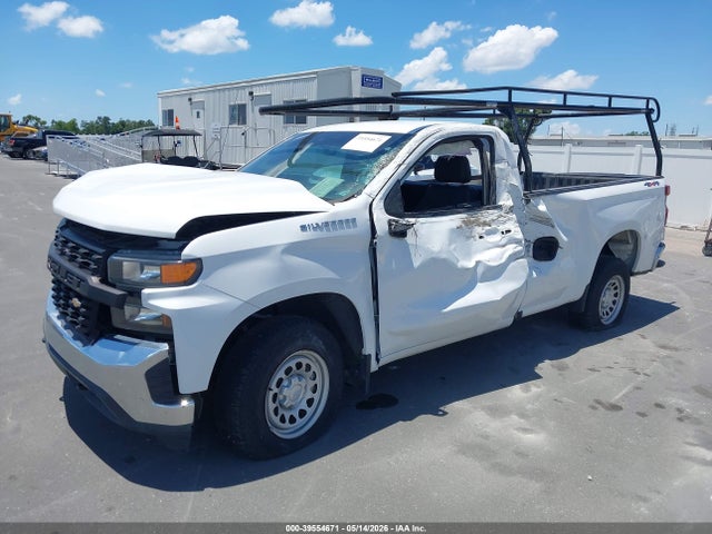 2020 Chevrolet Silverado 1500 4wd Regular Cab Long Bed Wt მანქანა იყიდება აუქციონზე, vin: 3GCNYAEF4LG230691, აუქციონის ნომერი: 39554671