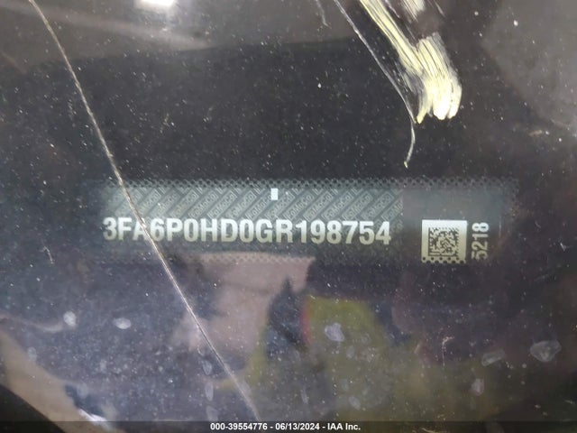 Ford FUSION SE 2016 3FA6P0HD0GR198754 Image 9