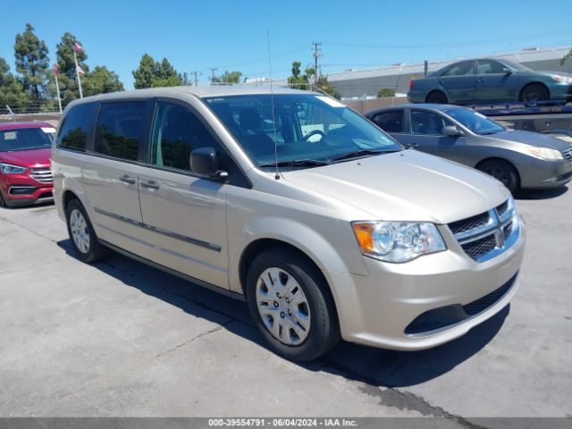 Auction sale of the 2016 Dodge Grand Caravan American Value Pkg, vin: 2C4RDGBG9GR115422, lot number: 39554791