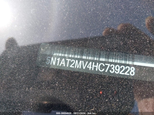 5N1AT2MV4HC739228 Nissan Rogue Sl