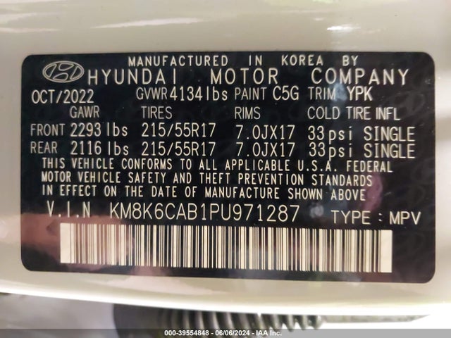 Hyundai Kona Sel 2023 KM8K6CAB1PU971287 Image 9