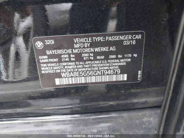 WBA8E5G56GNT94679 BMW 320i Xdrive