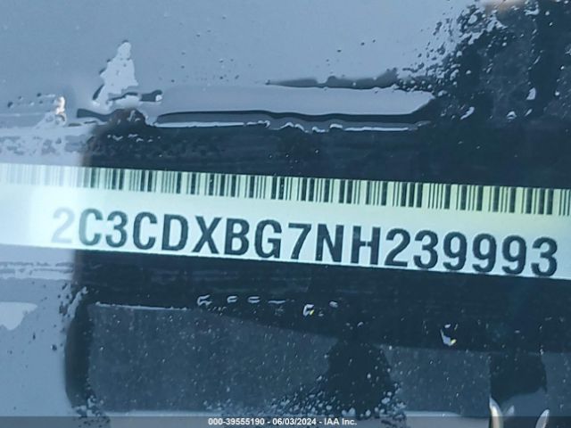 2C3CDXBG7NH239993 Dodge Charger Sxt Rwd