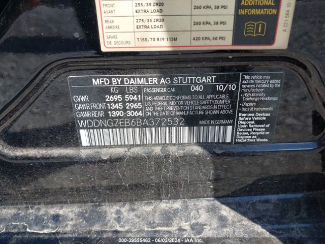 2011 MERCEDES-BENZ S 63 AMG WDDNG7EB6BA372532 Photo 8