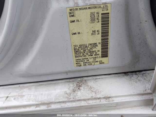 Nissan Altima 2.5 Sr 2017 1N4AL3AP0HC170853 Image 9