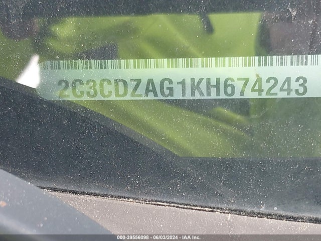 Dodge Challenger Sxt 2019 2C3CDZAG1KH674243 Image 9