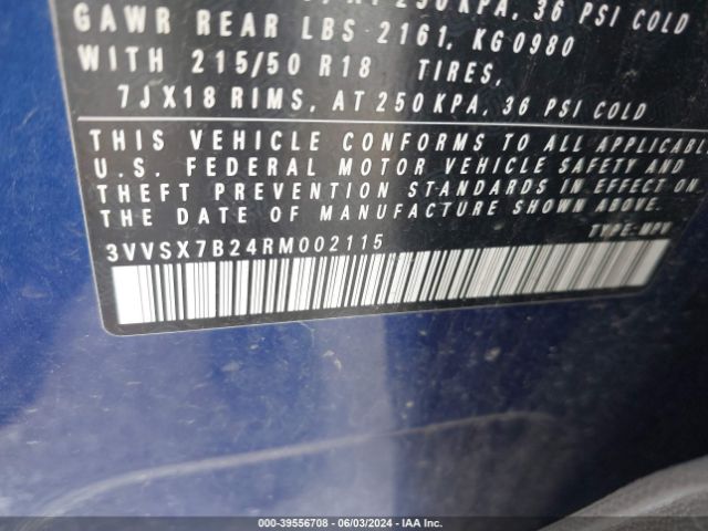 3VVSX7B24RM002115 Volkswagen Taos 1.5t Se