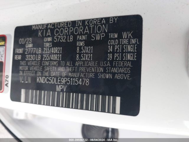 KNDC5DLE9P5115478 KIA Ev6 Gt