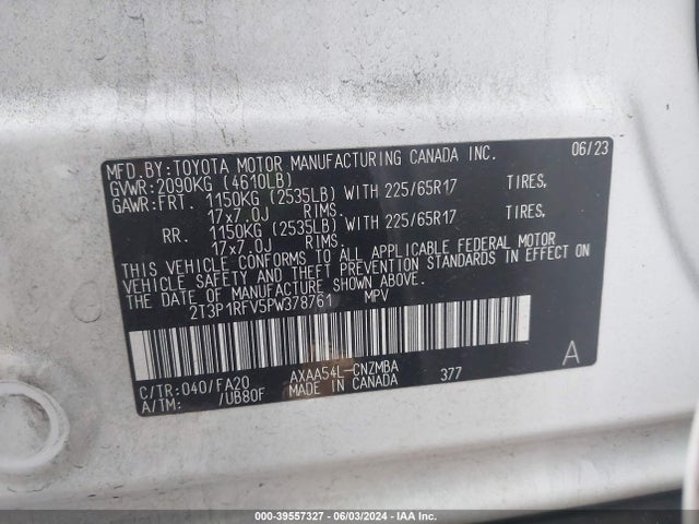 Toyota Rav4 Xle 2023 2T3P1RFV5PW378761 Image 9