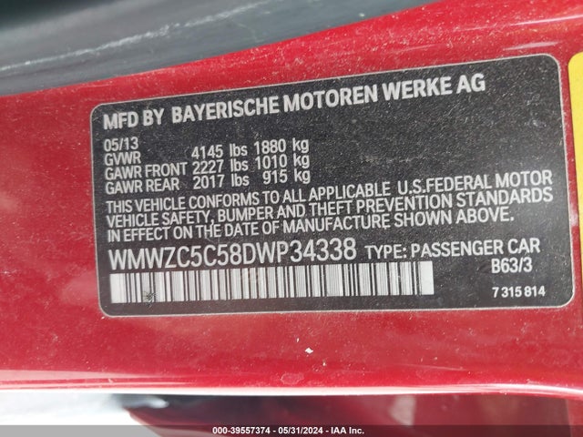 2013 MINI COUNTRYMAN WMWZC5C58DWP34338 Photo 8