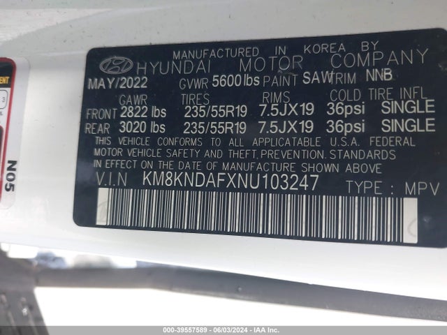 Hyundai Ioniq 5 Sel 2022 KM8KNDAFXNU103247 Image 9