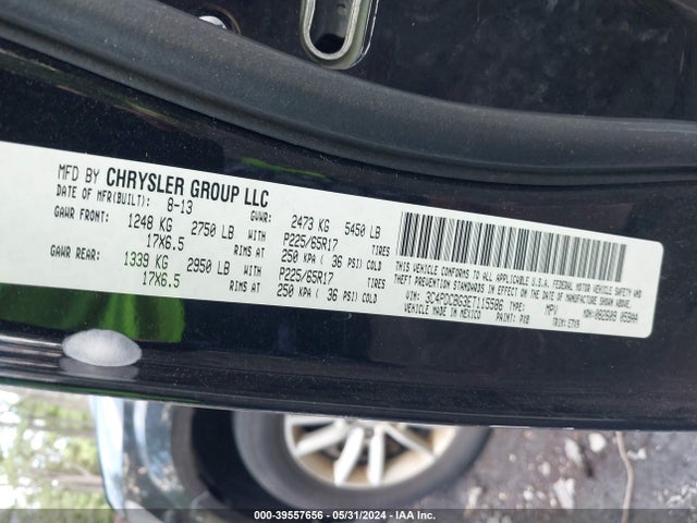 Dodge Journey Sxt 2014 3C4PDCBG3ET115586 Image 9