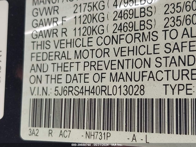 Honda Cr-v Ex Awd 2024 5J6RS4H40RL013028 Image 9