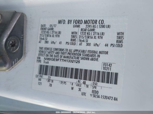 NM0GE9F77H1332125 Ford Transit Connect Xlt