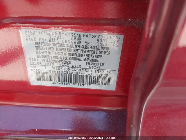 Nissan Sentra Sr Xtronic Cvt 2021 3N1AB8DV8MY289937 Image 9