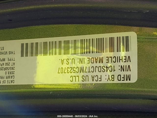 1C4SDJCT7MC523707 Dodge Durango R/t Awd