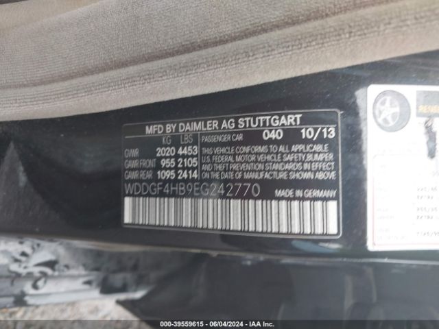 WDDGF4HB9EG242770 Mercedes-Benz C 250 Luxury/sport