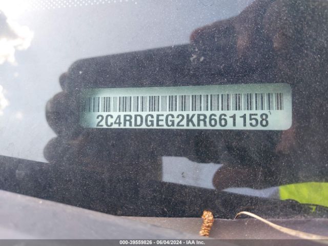 2C4RDGEG2KR661158 Dodge Grand Caravan Gt