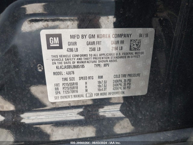 Buick Encore Preferred 2018 KL4CJASBXJB685185 Image 9