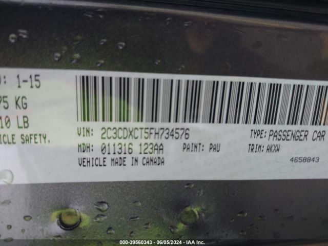 2C3CDXCT5FH734576 Dodge CHARGER R/T