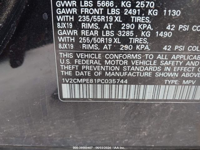 1V2CMPE81PC035744 Volkswagen ID.4 PRO
