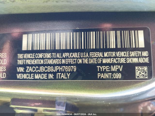 ZACCJBCB9JPH76979 Jeep Renegade Trailhawk 4x4