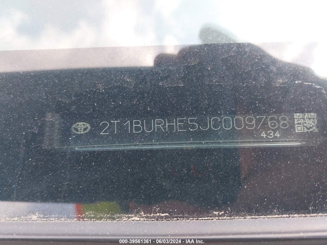 Toyota COROLLA LE 2018 2T1BURHE5JC009768 Image 9