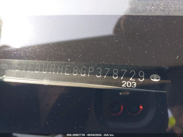 5YFBURHE8GP378729 Toyota COROLLA L