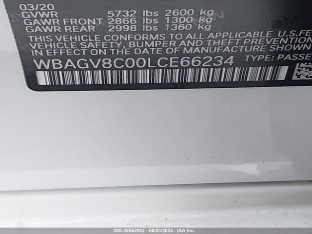 WBAGV8C00LCE66234 BMW M850i Gtan Coupe Xdrive