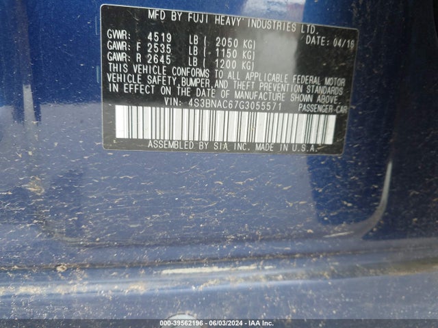 Subaru Legacy 2.5i Premium 2016 4S3BNAC67G3055571 Image 12