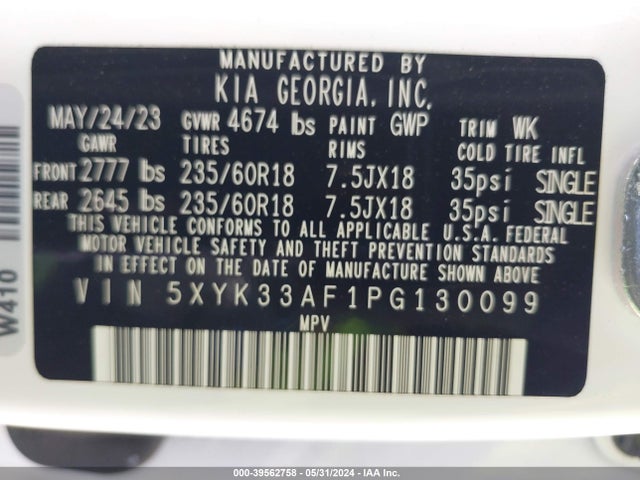 KIA Sportage Ex 2023 5XYK33AF1PG130099 Image 9