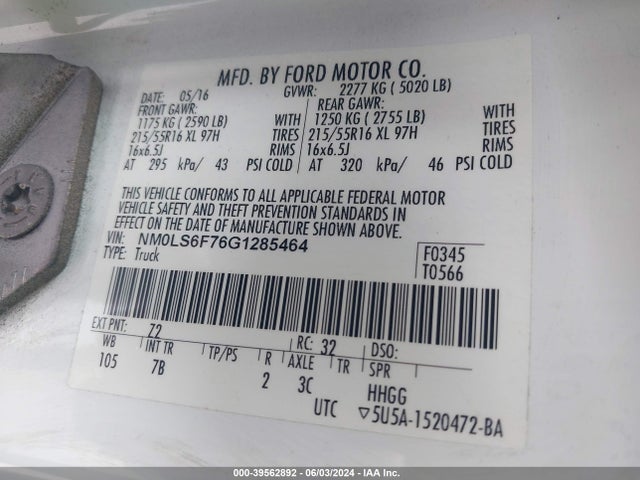 Ford Transit Connect Xlt 2016 NM0LS6F76G1285464 Image 9