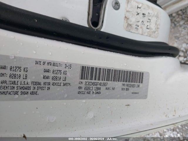Dodge Charger Se 2015 2C3CDXBG6FH812657 Image 9