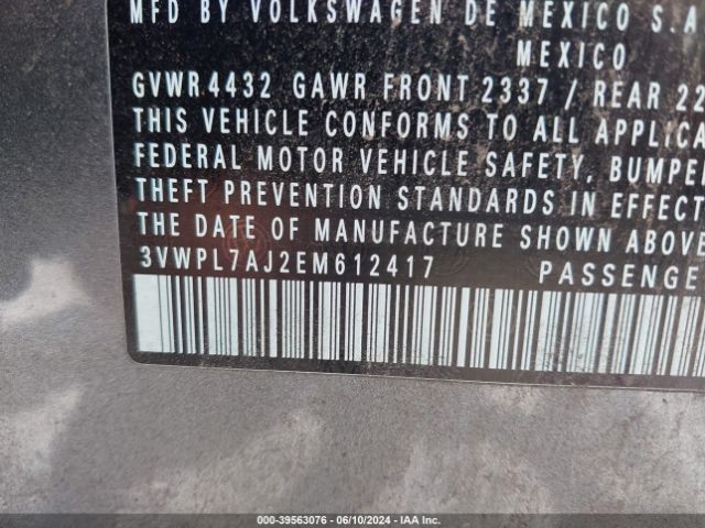 3VWPL7AJ2EM612417 Volkswagen Jetta Sportwagen 2.0l Tdi