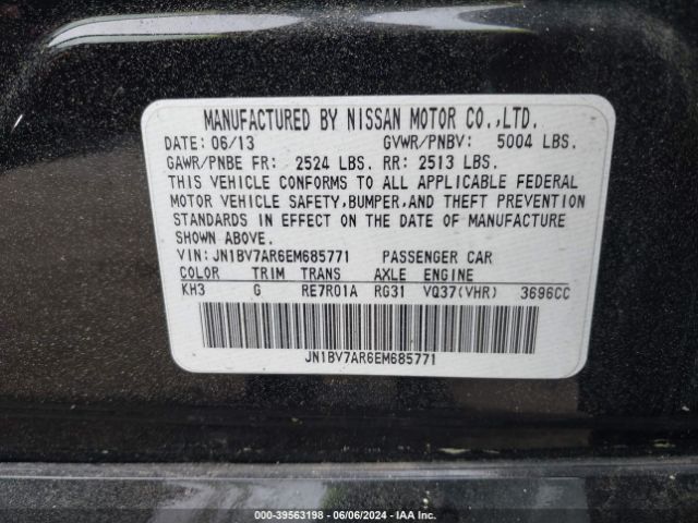 JN1BV7AR6EM685771 Infiniti Q50 Premium