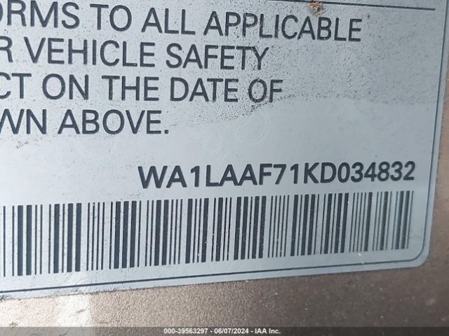 WA1LAAF71KD034832 Audi Q7 55 Premium