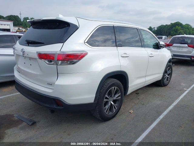 Toyota Highlander Xle V6 2016 5TDKKRFH8GS505571 Image 4