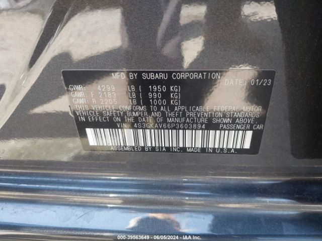 4S3GKAV66P3603894 Subaru Impreza Premium