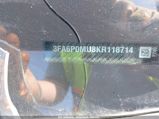 Ford Fusion Hybrid Sel 2019 3FA6P0MU8KR118714 Image 9