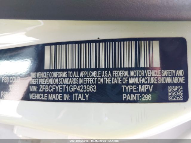 2016 FIAT 500X ZFBCFYET1GP423963 Photo 8
