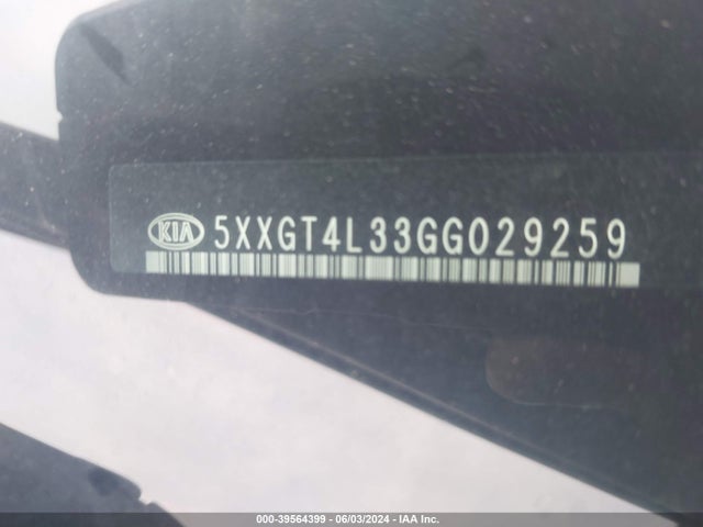 KIA Optima Lx 2016 5XXGT4L33GG029259 Image 12