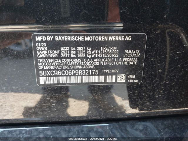 5UXCR6C06P9R32175 BMW X5 Xdrive40i