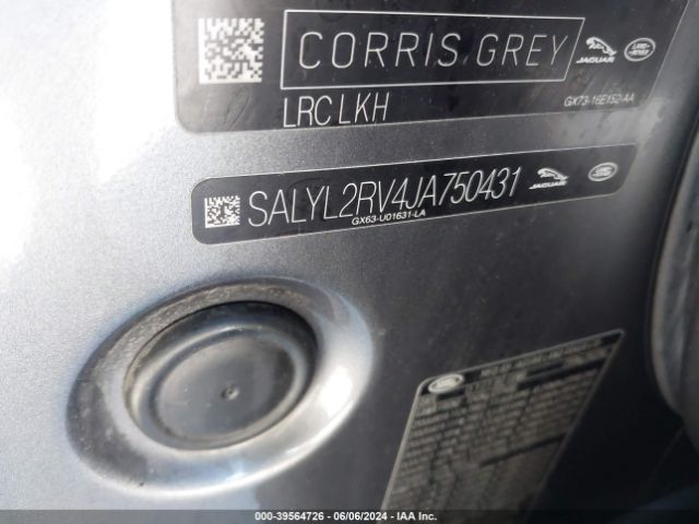 SALYL2RV4JA750431 Land Rover Range Rover Velar P380 Se R-dynamic