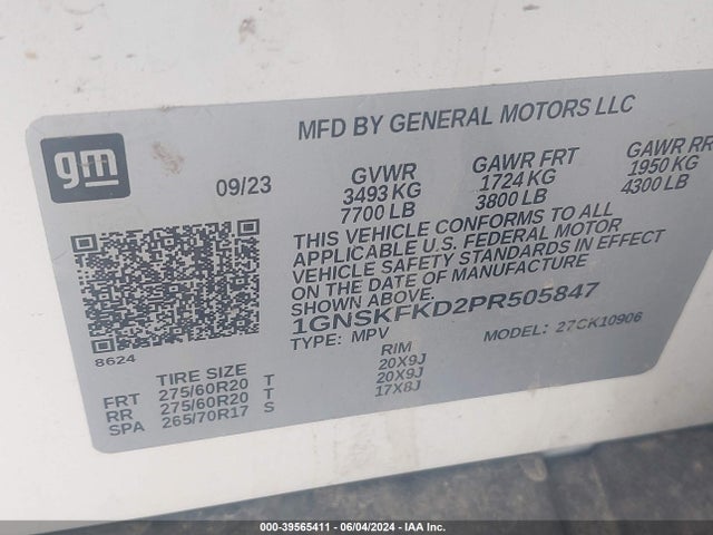 Chevrolet Suburban 4wd Premier 2023 1GNSKFKD2PR505847 Image 9