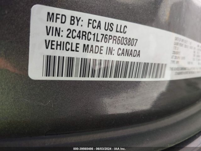 2C4RC1L76PR603807 Chrysler Pacifica Hybrid Touring L