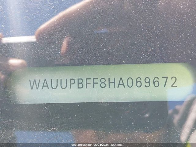 WAUUPBFF8HA069672 Audi A3 E-tron 1.4t Premium