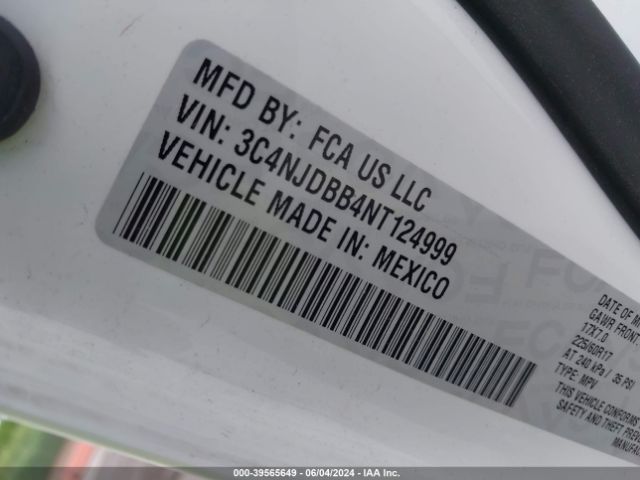 3C4NJDBB4NT124999 Jeep Compass Latitude 4x4