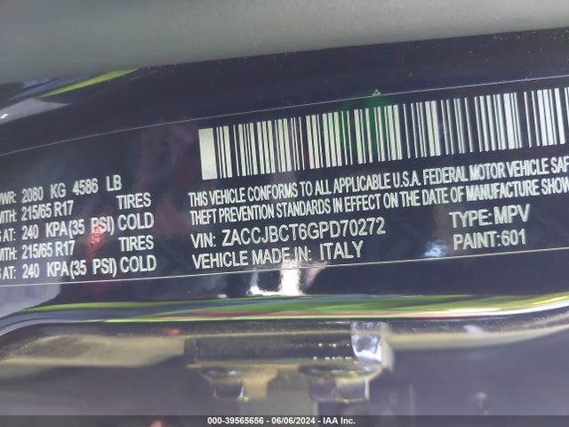 ZACCJBCT6GPD70272 Jeep Renegade Trailhawk